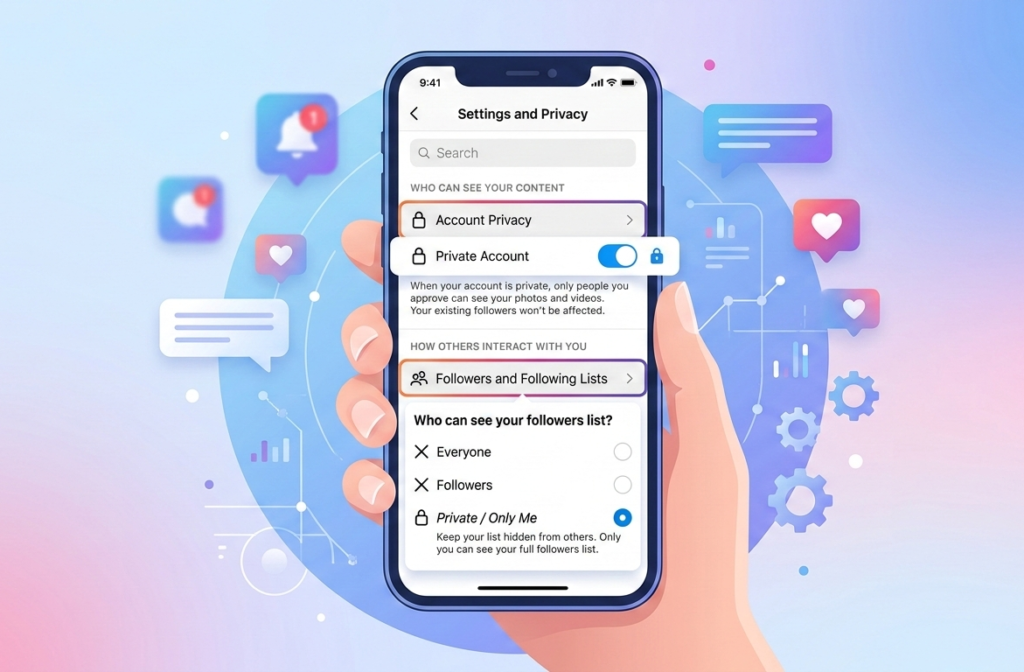 how to hide followers on instagram