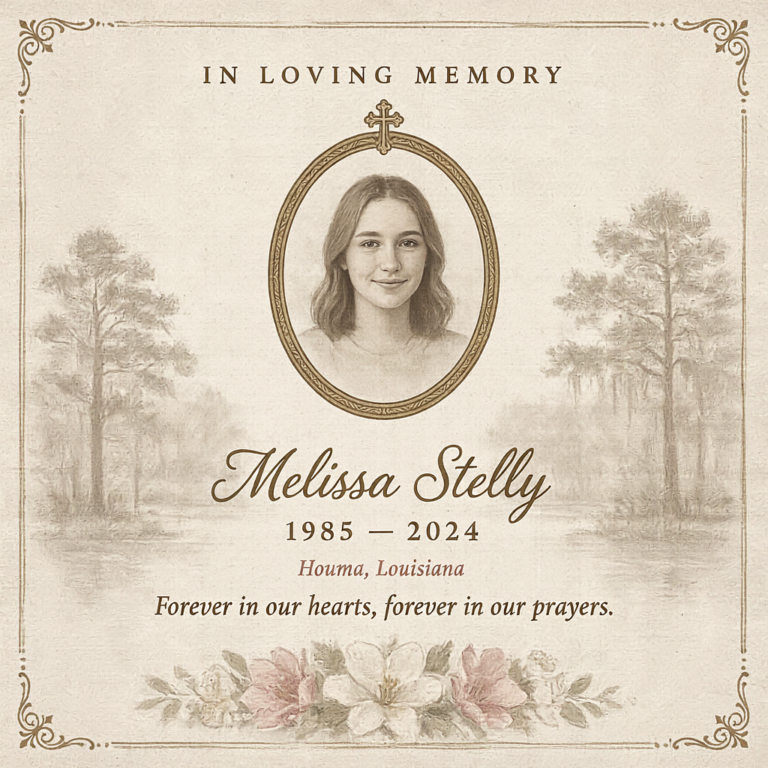 Melissa Stelly Obituary Houma LA: Remembering Her Life and Legacy melissa stelly obituary houma la